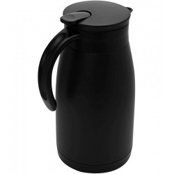 Garrafa Térmica 1 Litro Preta Parede Dupla Inox